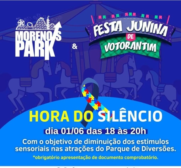 “Hora do Silêncio”: ação inclusiva será realizada amanhã (1º) na Festa Junina de Votorantim